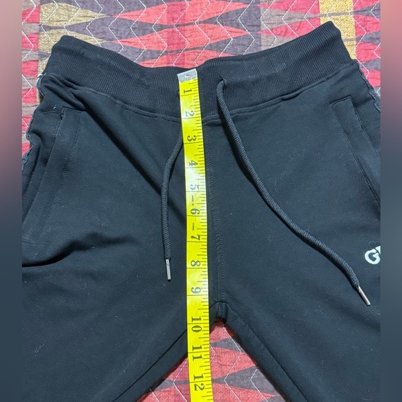 Guess Women M Black Logo Strips Drawstring Joggers - Picture 5 of 10